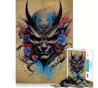 Rompecabezas Oni Samurai de 1000 Piezas para Adultos Mejora la Memoria Divertido Bordes precisos Regalo de Temporada (38x26cm)