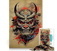 Rompecabezas Oni Samurai No 1000 Piezas para Adolescentes Juguete de lógica y suavidad para Relajarse Corte preciso Regalo Ideal (38x52cm)