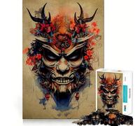 Rompecabezas Oni Samurai No de 1000 Piezas para Adolescentes, Juguete cognitivo, pasatiempo Relajante, Borde Premium, Lista de Deseos de Santa Claus (50x75cm)