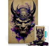 Rompecabezas Oni Samurai No de 1000 Piezas para Adultos, Juguete para estimular la lógica, Divertido y Elegante, Regalo de Primera Calidad (50x75cm)