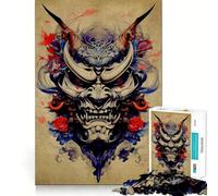 Rompecabezas Oni Samurai No Hard para Adultos, 1000 Piezas, Juguete de lógica sólida, diversión Sencilla, Corte de precisión, (50x75cm)
