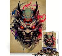 Rompecabezas Oni Samurai No para Adolescentes, 1000 Piezas, Juego Inteligente, Tiempo en Familia, patrón de ensamblaje, elección de Deseos de Santa Claus (38x52cm)