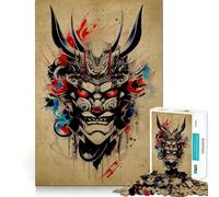 Rompecabezas Oni Samurai No para Adolescentes, 1000 Piezas, Juguete Intelectual, diversión en Interiores, Corte de Calidad, Regalo Creativo (38x26cm)