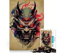 Rompecabezas Oni Samurai No para Adultos, 1000 Piezas, Juguete de lógica Fina, Informal, Relajante, con Bordes limpios, Pieza de Arte Fina (50x75cm)