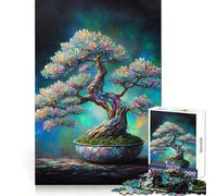 Rompecabezas Opal Bonsai de 1000 Piezas para Adolescentes Juguete Relajante Que estimula la Memoria y CREA Bordes Ajustados Regalo Premium (50x75cm)
