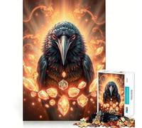 Rompecabezas Opal Raven Stonimal para Adolescentes, 1000 Piezas, Juego Inteligente, Tiempo en Familia, patrón de ensamblaje, selección de Deseos de Santa Claus (50x75cm)