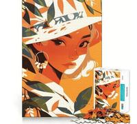 Rompecabezas Orange Lady de 1000 Piezas para Adolescentes Juguete Educativo para Toda la Familia Corte de Calidad Regalo Elegante (50x75cm)