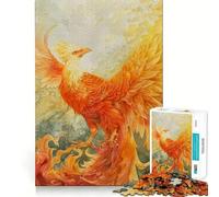 Rompecabezas Orange Phoenix de 1000 Piezas para Adolescentes Juguete para desarrollar la Mente Diseño Divertido y Relajante armar (50x75cm)
