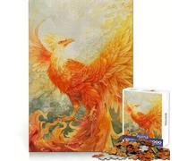 Rompecabezas Orange Phoenix para Adultos, 1000 Piezas, para Fortalecer la Memoria, Actividad para el hogar, Bordes limpios, Regalo Festivo (38x26cm)
