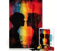 Rompecabezas Orgullo y Amor de los Hombres de 1000 Piezas para Adultos Juguete de lógica Mental Diversión Tranquila Corte Firme Regalo preciado 50x75cm