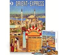 Rompecabezas Orient Express de 1000 Piezas para Adolescentes Estimula la Mente,desarrolla la Capacidad de concentración y estimula el Ocio Ideal para Regalar en Vacaciones (38x52cm)