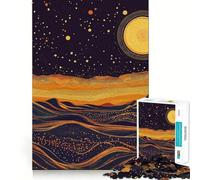 Rompecabezas Original con póster de Cielo Nocturno del Desierto para Adultos, 1000 Piezas, Rompecabezas Mental, Montaje Lento, Disfrute de la Imagen, (38x52cm)