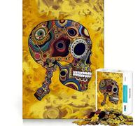 Rompecabezas Original de Calaveras de azúcar de 1000 Piezas para Adultos, Juguete cognitivo para Fortalecer los Lazos afectivos, Ideal para armar y Crear un Regalo de Papá Noel (38x26cm)