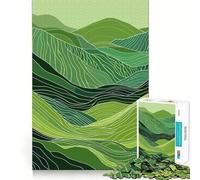 Rompecabezas Original de Paisaje de Green Mountain de 1000 Piezas para Adolescentes Desarrolla la Mente y Divierte a Toda la Familia Bordes precisos Regalo Memorable (50x75cm)