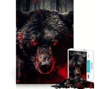 Rompecabezas Oso Enojado 1000 Piezas Diversión para Desarrollar la Memoria Bordes Lisos Encajamiento Forma Divertida de Llenar Horas Libres (50x75cm)