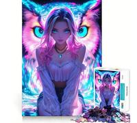 Rompecabezas Owl Guardian de 1000 Piezas para Adultos Juego Inteligente de Rompecabezas Divertido Montaje de imágenes Regalo de Temporada (38x26cm)