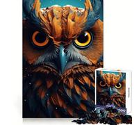 Rompecabezas Owl Magic de 1000 Piezas para Adolescentes Juguete para desarrollar la lógica y la Capacidad de relajación Corte preciso Regalo Ideal (38x52cm)