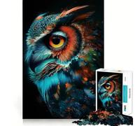 Rompecabezas Owl Magic de 1000 Piezas para Adolescentes Juguete para desarrollar la lógica y la Capacidad de relajación Corte preciso Regalo Ideal (38x52cm)