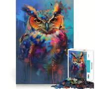Rompecabezas Owl Magic de 1000 Piezas para Adolescentes Juguete Relajante Que estimula la Memoria y fortalece los Bordes Regalo Premium (38x26cm)