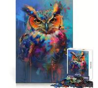 Rompecabezas Owl Magic de 1000 Piezas para Adultos, Juguete Inteligente para el hogar, decoración de Pared con Corte preciso (38x52cm)