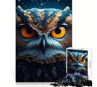 Rompecabezas Owl Magic de 1000 Piezas para Adultos, Juguete Inteligente para el hogar, decoración de Pared con Corte preciso (50x75cm)