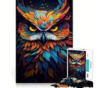 Rompecabezas Owl Magic de 1000 Piezas para Adultos, Juguete para ejercitar la Mente, Juego de Interior, Pieza de Arte de Corte preciso (38x26cm)