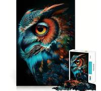 Rompecabezas Owl Magic de 1000 Piezas para Adultos Mejora la Memoria Ideal para el Ocio Corte Firme Fiestas (38x26cm)