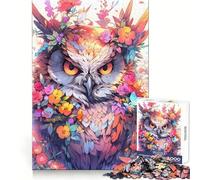 Rompecabezas Owl Sage de 1000 Piezas para Adolescentes Juego Inteligente de Rompecabezas Tiempo de Aprendizaje Imagen para armar Regalo Encantador (50x75cm)