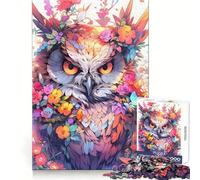 Rompecabezas Owl Sage de 1000 Piezas para Adultos, Juguete cognitivo para Fortalecer los Lazos afectivos, Ideal para armar y Crear un Rompecabezas Artículo de Santa Claus (38x26cm)
