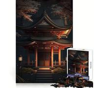 Rompecabezas Pagoda de Noche de 1000 Piezas para Adolescentes Desarrolla la Mente y Divierte a Toda la Familia Bordes precisos Regalo Memorable (38x26cm)