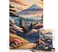 Rompecabezas Pagoda en Primavera para Adultos, 1000 Piezas, Juguete de Lógica Fina, Casual, Relax, Bordes Limpios, Pieza de Bellas Artes (38x26cm)