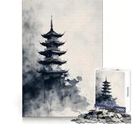 Rompecabezas Pagoda Reverie de 1000 Piezas para Adolescentes Juguete Educativo para Toda la Familia Corte de Calidad Regalo Elegante (38x52cm)