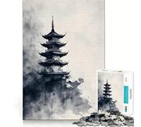 Rompecabezas Pagoda Reverie de 1000 Piezas para Adolescentes Juguete Educativo para Toda la Familia Corte de Calidad Regalo Elegante (38x52cm)