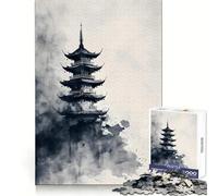 Rompecabezas Pagoda Reverie para Adolescentes, 1000 Piezas, para Fortalecer la Memoria, Momentos de Paz, Regalo clásico (38x26cm)