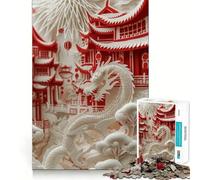 Rompecabezas Pagoda Serenity para Adultos, 1000 Piezas, Juguete para ejercitar la Mente, Alivio del estrés, decoración de Pared con diseño nítido (50x75cm)