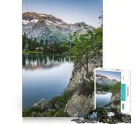 Rompecabezas Paisaje de los Pirineos 1000 Piezas para Adultos Juguete cognitivo Tiempo de unión Patrón de ensamblaje Artículo de Deseo de Papá Noel (38x52cm)
