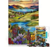 Rompecabezas Paisaje de Verano de 1000 Piezas para Adolescentes Juguete de lógica Clara, fácil de Usar, Corte Perfecto, Regalo de cumpleaños 50x75cm