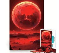 Rompecabezas Paisaje del Planeta Rojo de 1000 Piezas para Adolescentes Juguete para desarrollar la lógica y la Capacidad de relajación Bordes Lisos Regalo de Primera Calidad (38x52cm)