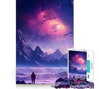 Rompecabezas Paisaje del Valle de la Galaxia para Adultos,1000 Piezas,Juego de Memoria Cerebral,Cortado con láser para un Ajuste Perfecto, aliviar el estrés (38x52cm)