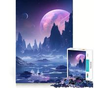 Rompecabezas Paisaje del Valle de la Galaxia para Adultos,1000 Piezas,Juego de Memoria Cerebral,Cortado con láser para un Ajuste Perfecto, aliviar el estrés (38x26cm)