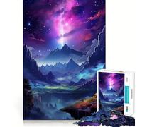 Rompecabezas Paisaje del Valle del Espacio de 1000 Piezas Juego de Habilidad Mental Ajuste Estable Sin Piezas Que se muevan Un pasatiempo Agradable para Fines de Semana Largos (50x75cm)