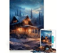 Rompecabezas Paisaje Invernal 1000 Think Boost Juego de Bloqueo Seguro Sin Piezas Sueltas Desafío Mental Interactivo para el Hogar (50x75cm)