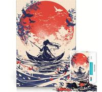 Rompecabezas Paisaje Luna Roja de 1000 Piezas para Adolescentes Juguete Inteligente para Jugar en Interiores Corte preciso (50x75cm)