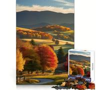 Rompecabezas Paisaje otoñal con Camino sinuoso, 1000 Piezas para Adultos, desafío Inteligente, Escape Tranquilo, Cierre Fino, Regalo Ideal (50x75cm)