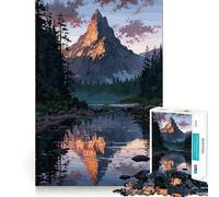 Rompecabezas Paisaje Reflejo de Montaña para Adolescentes 1000 Piezas Diseño para Desarrollar la Memoria y Relajarse Regalo Clásico para Armar (50x75cm)