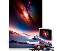 Rompecabezas Paisajes nevados celestiales de 1000 Piezas para Adolescentes Estimula la Mente Divertido y fácil de armar Regalo Ideal de Navidad (38x26cm)