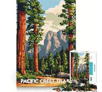 Rompecabezas paisajístico Pacific Crest Trail para Adolescentes, 1000 Piezas, Juguete de lógica Resistente, Tranquilo, con Bordes definidos, Regalo Elegante (38x52cm)