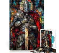 Rompecabezas Paladín Guerrero de 1000 Piezas para Adultos Mejora la Memoria Ideal para el Ocio Corte Firme Fiestas (50x75cm)