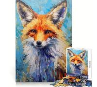 Rompecabezas Palette Fox Painting de 1000 Piezas para Adolescentes Remember Boost Serene Time Smooth Cut Elegant Gift (50x75cm)