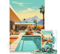 Rompecabezas Palm Springs de 1000 Piezas para Adolescentes Ideal para estimular la Memoria, Reducir el estrés y Crear un Rompecabezas de Corte Suave Regalo artístico (38x26cm)